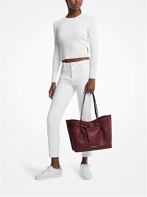 michael michael kors grand sac emilia en cuir grainé|Michael Michael Kors Grand Sac Cabas Emilia .